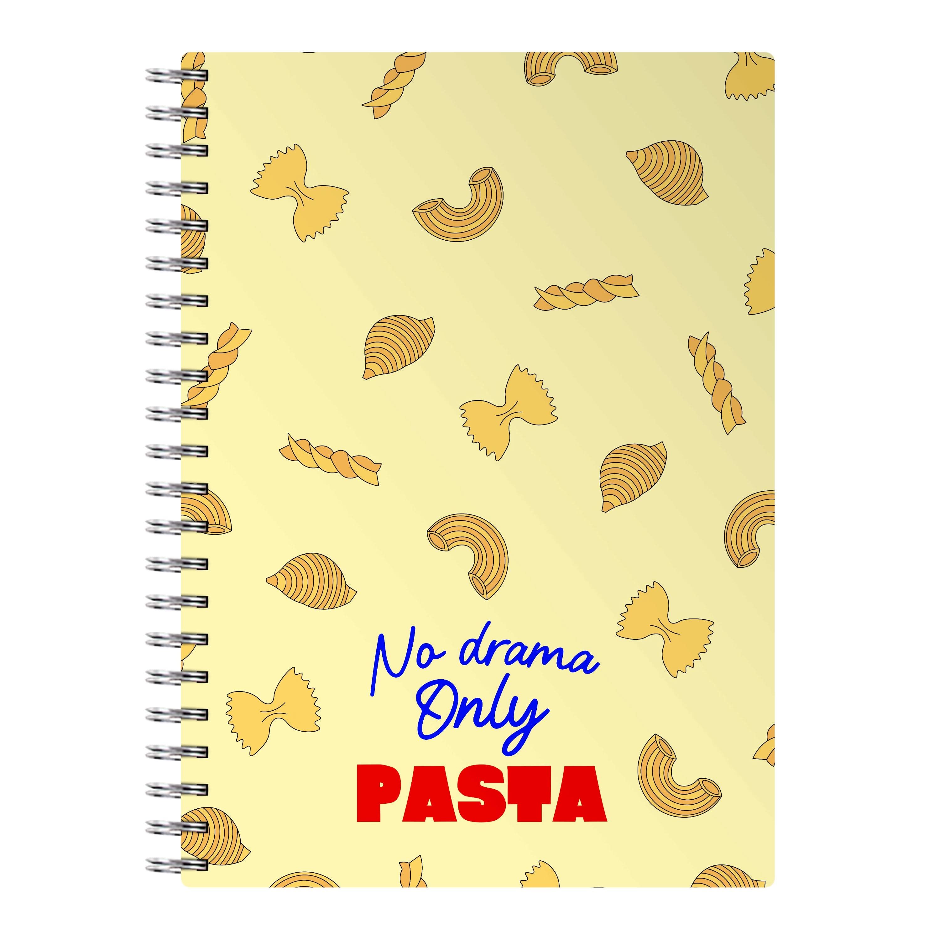 No Drama, Only Pasta Notebook