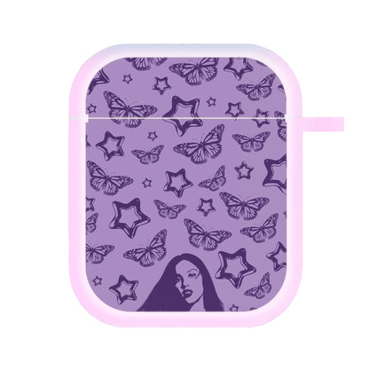 Stars And Butterflies Pattern AirPods Case