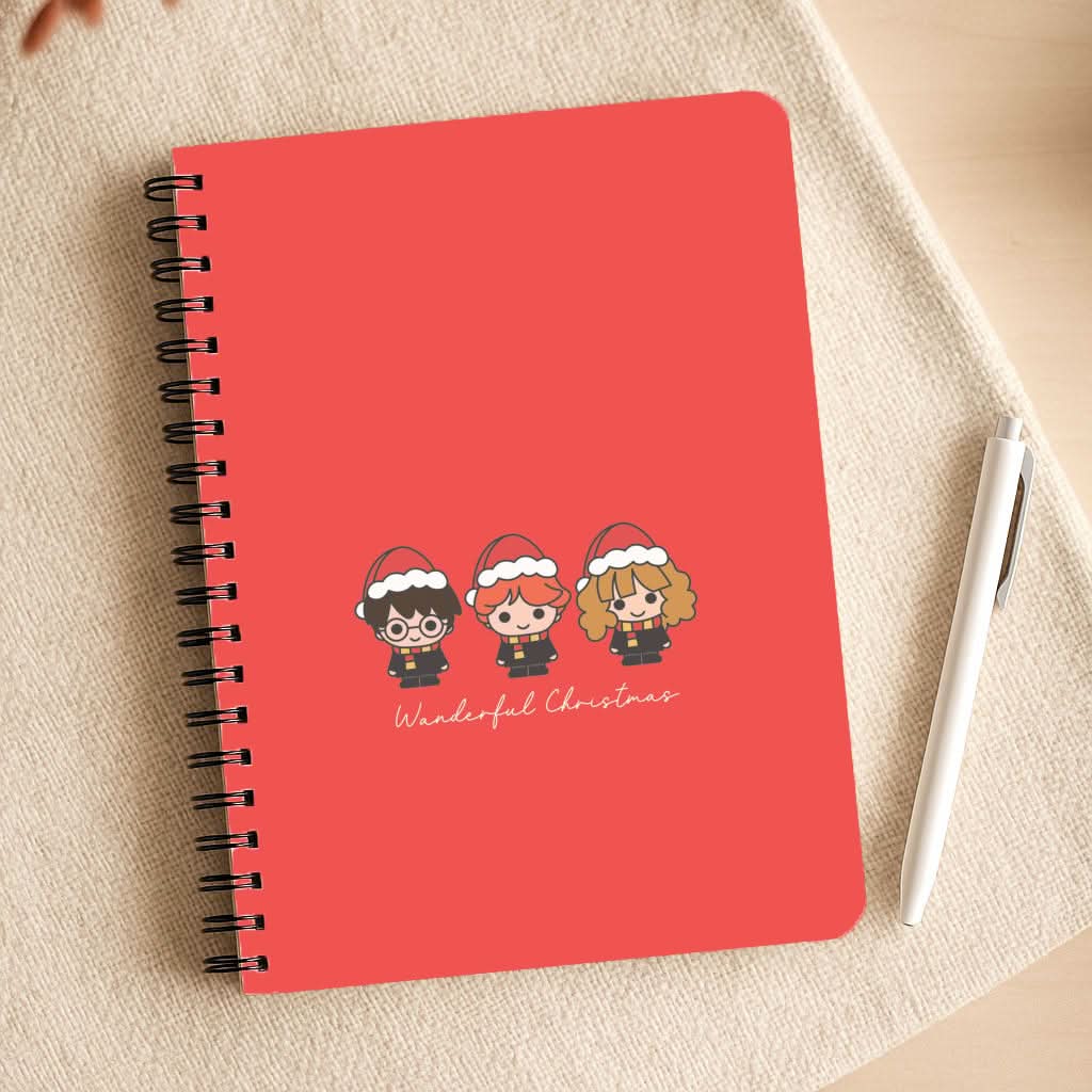 Wizards With Christmas Hats Notepad