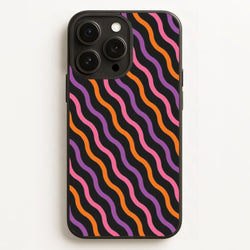 Wavy Abstract Halloween Pattern Phone Case for Apple iPhone, Samsung Galaxy, Huawei and Google Pixel
