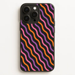 Wavy Abstract Halloween Pattern iPhone 16 Pro Case