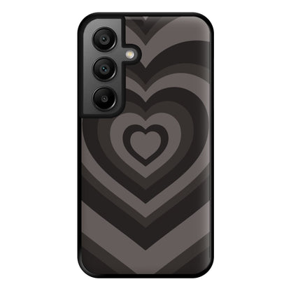 Abstract Black Heart Galaxy A56 Case