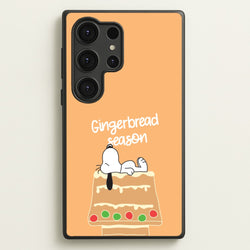Cartoon Beagle Gingerbread House Galaxy S25 Ultra Case