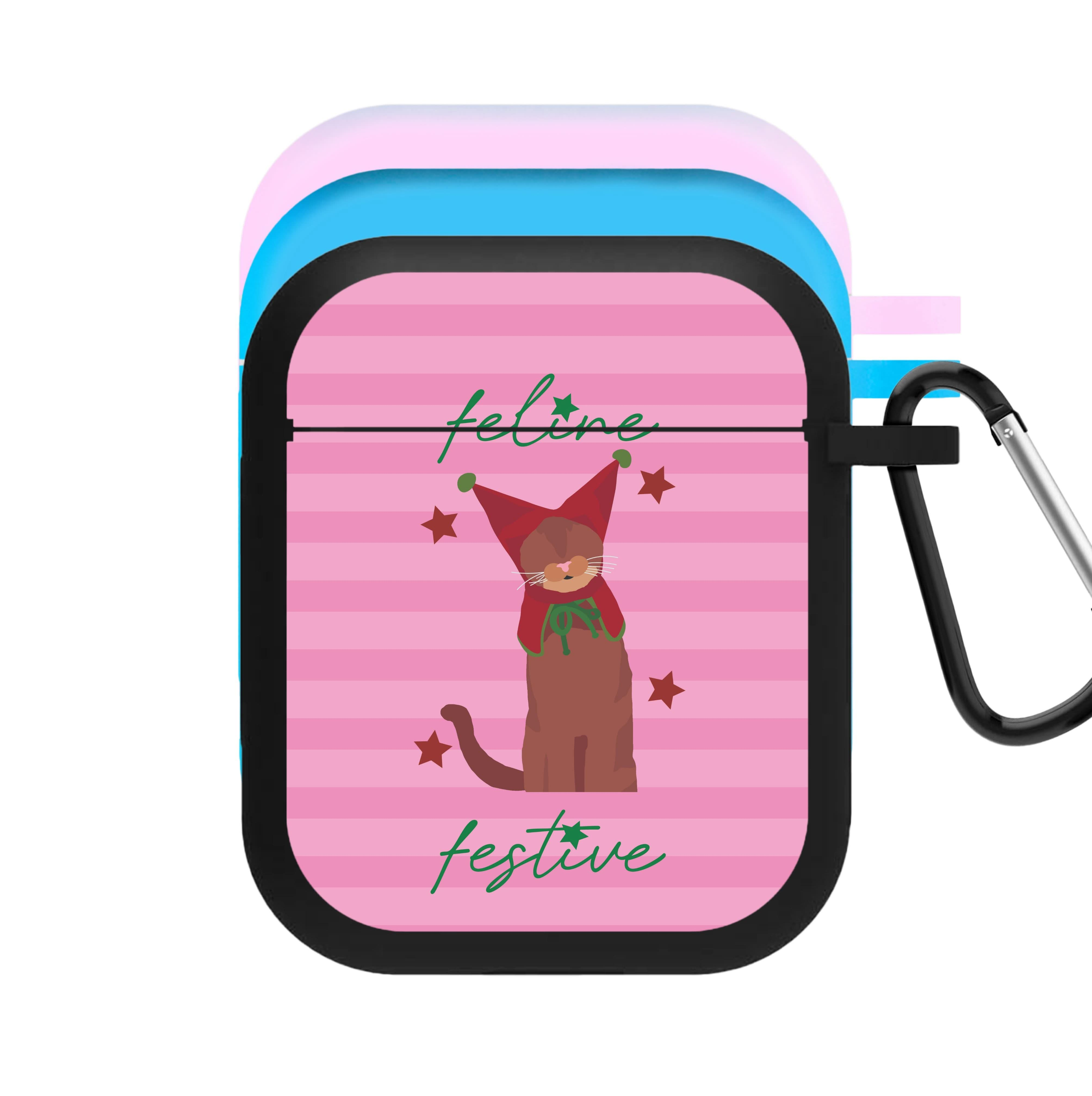 Feline Festive  AirPods Case