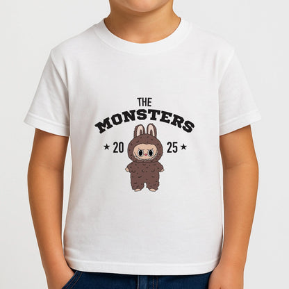Cute Monster 2025 Biege Boys T-Shirt