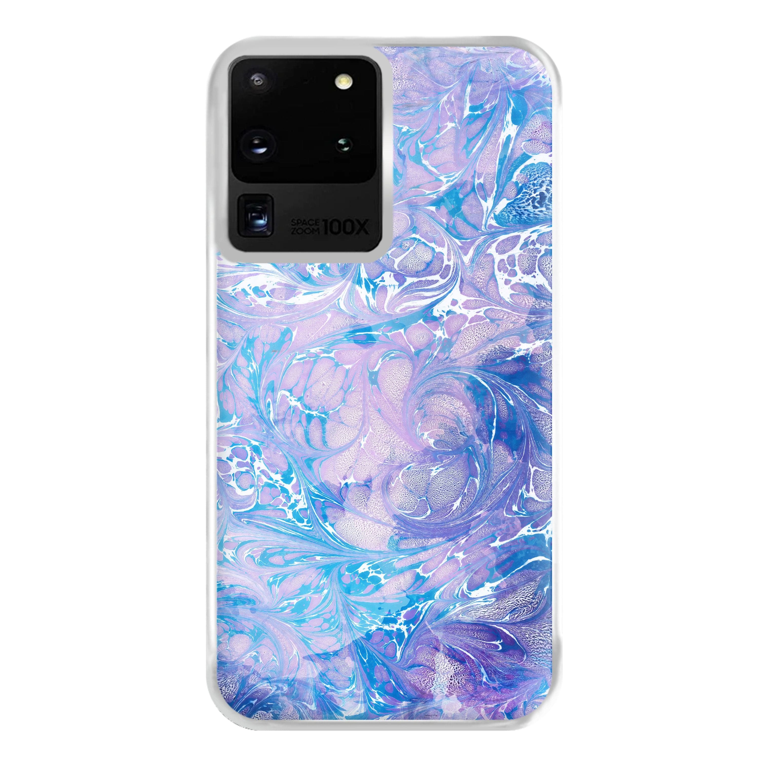 Sea Blue Swirly Marble Phone Case