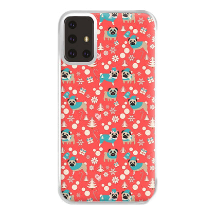 Christmas Pug Pattern Phone Case