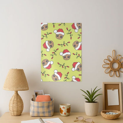 Christmas Tree Hero Pattern Art Print