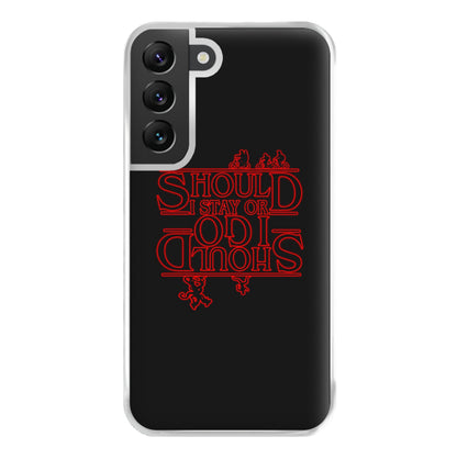 Should I Stay Or Should I Go Upside Down Phone Case