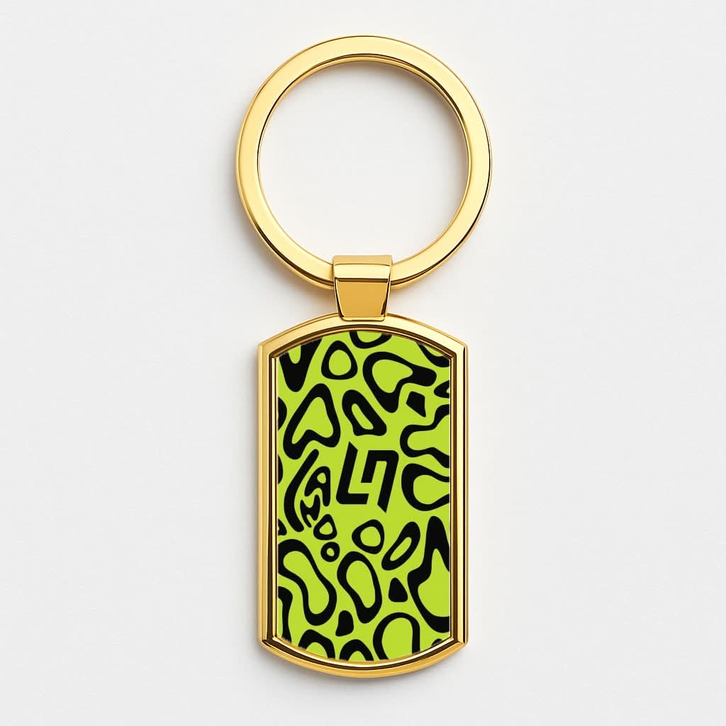 Norris Helmet Pattern Gold Keyring
