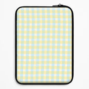 Lemonade Gingham Laptop Sleeve 1