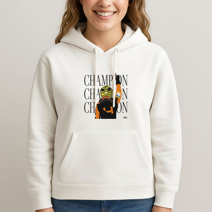 Lando Champion 2025 Womans Hooded Sweatshirt