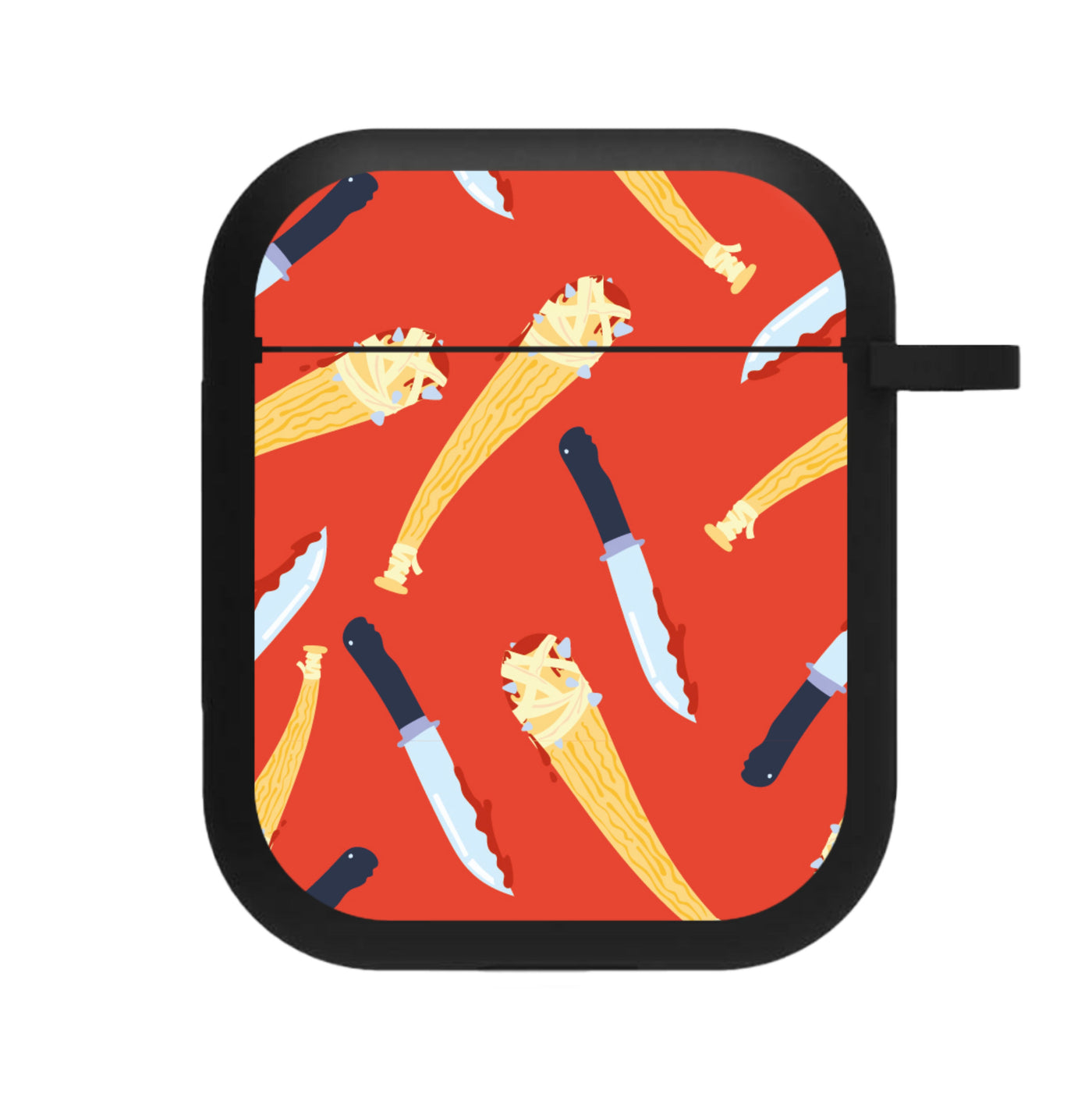 Knives And Bats Pattern - Halloween AirPods Case