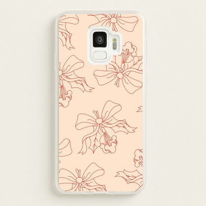 Cartoon Mouse Holly Pattern Galaxy S9 Case