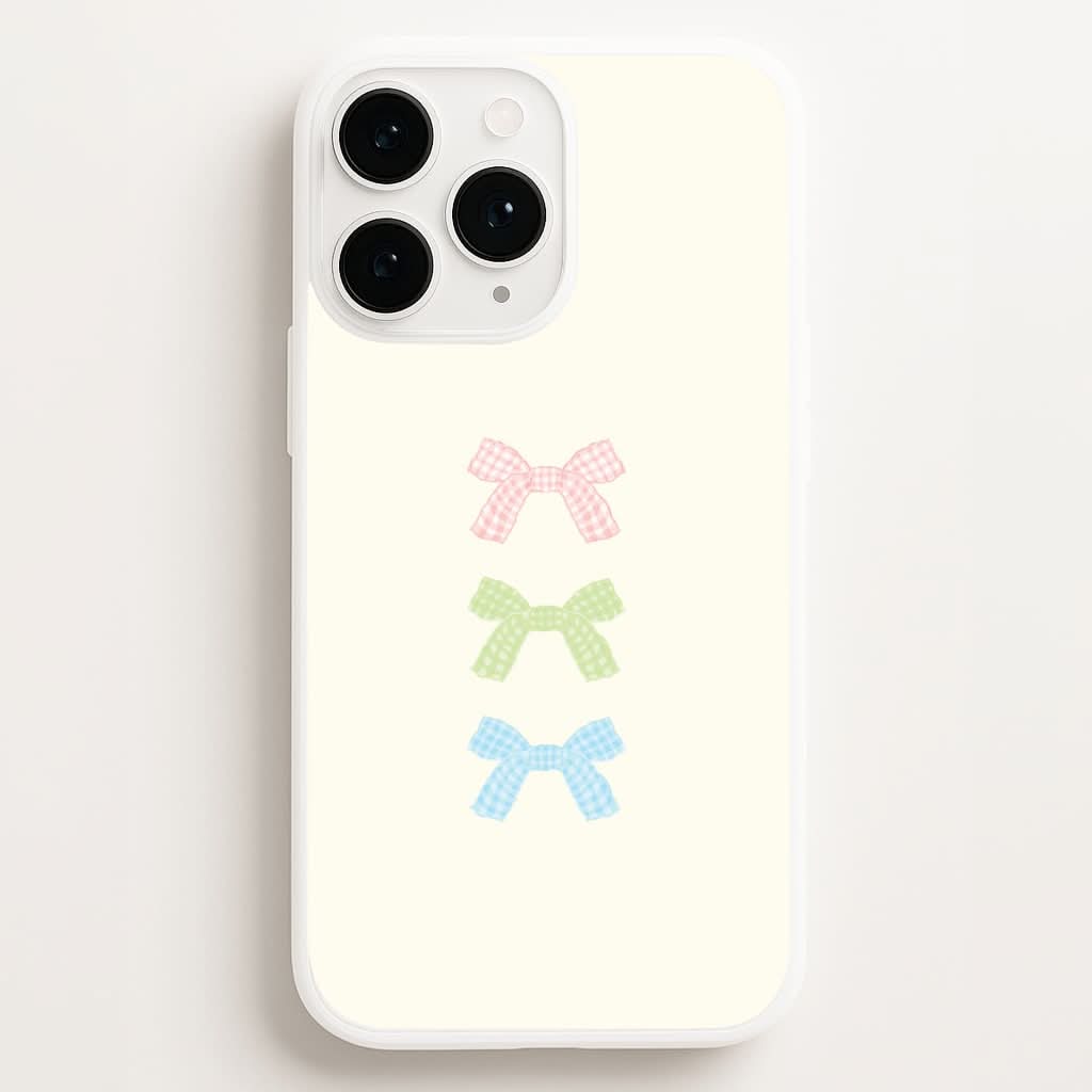Gingham Tiered Ties Phone Case for Apple iPhone, Samsung Galaxy, Huawei and Google Pixel