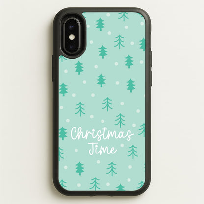 Cute Xmas Trees Pattern iPhone X / XS Case