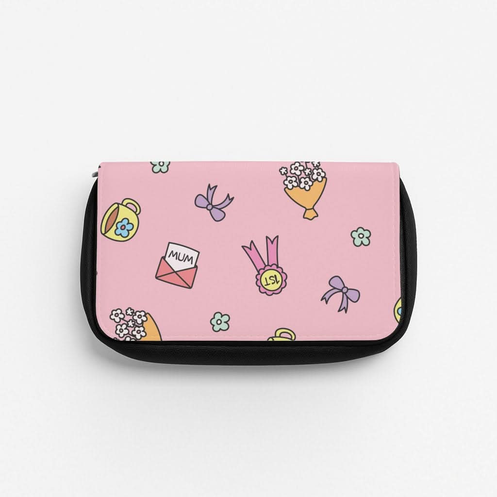 Mum Doodles Pattern Pencil Case