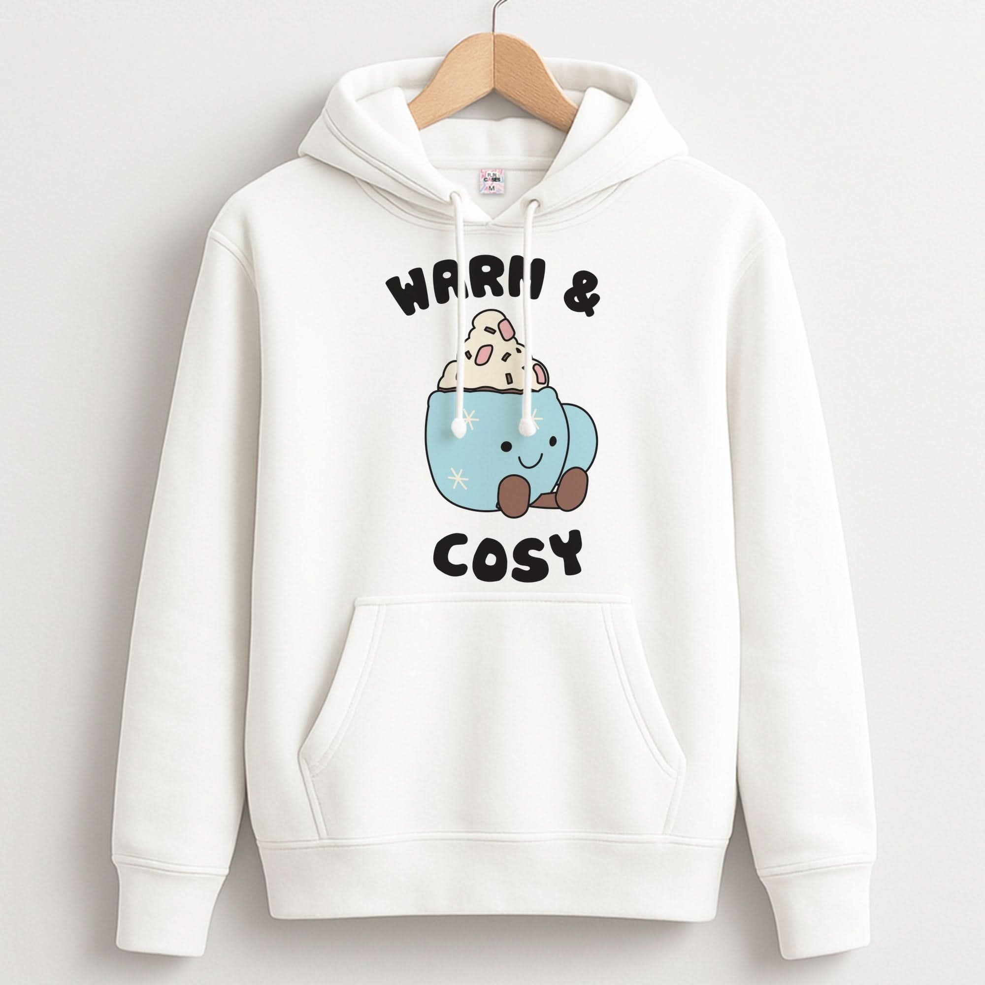 Hot Cocoa Plush Quote Hoodie