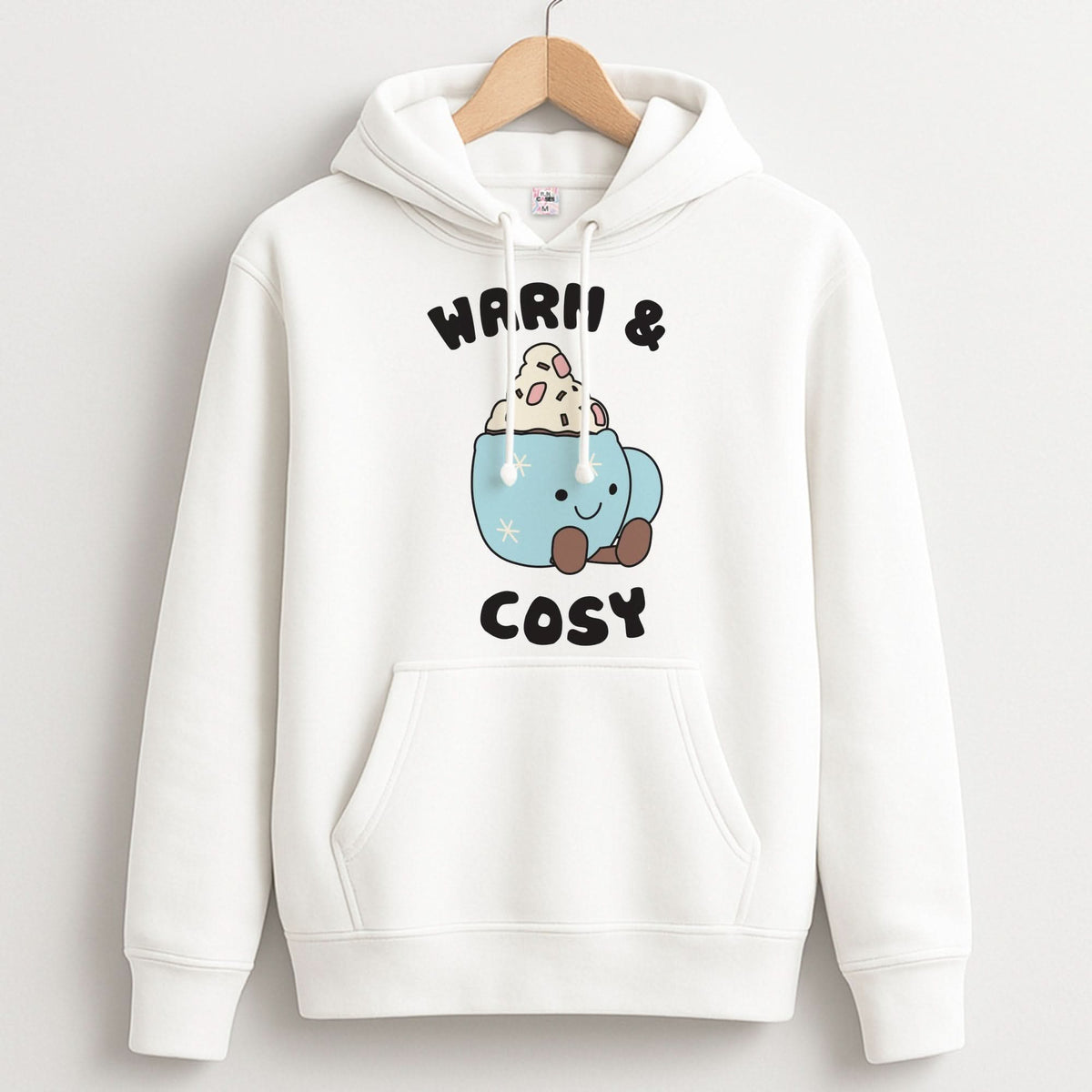 Hot Cocoa Plush Quote Hoodie