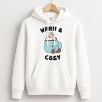 Hot Cocoa Plush Quote Hoodie