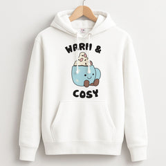 Hot Cocoa Plush Quote Hoodie