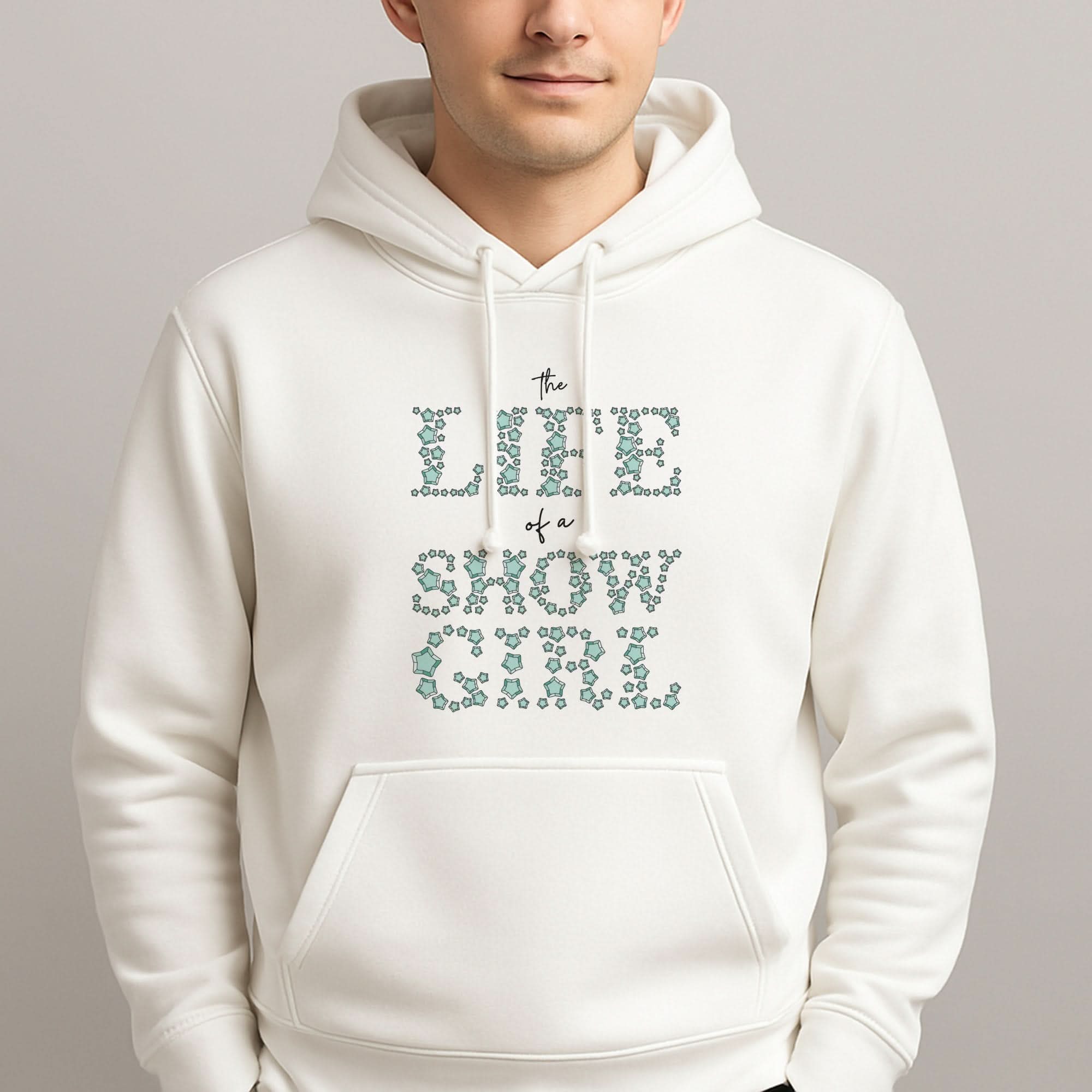 TLOAS Bedazzled Writing Mens Hoodie
