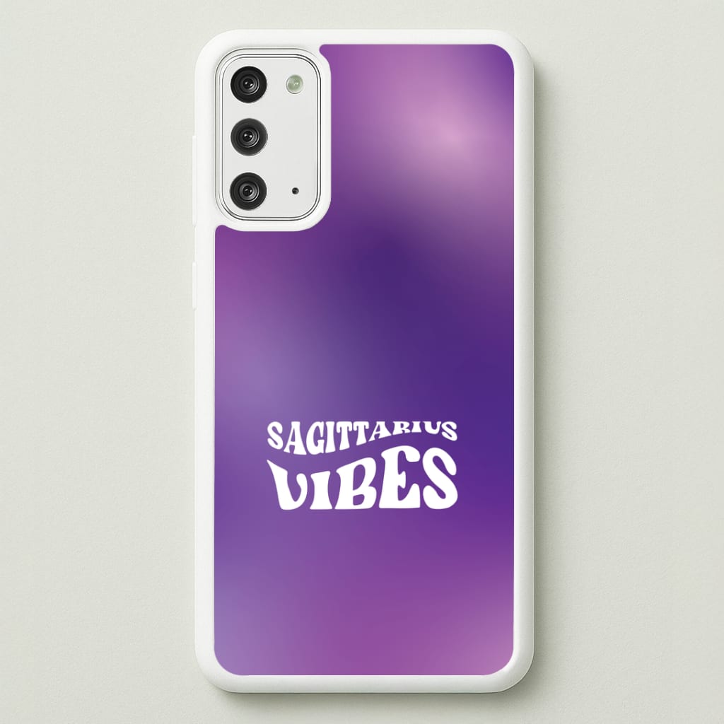 Sagittarius Vibes Gradient Zodiac Galaxy Note 20 Case