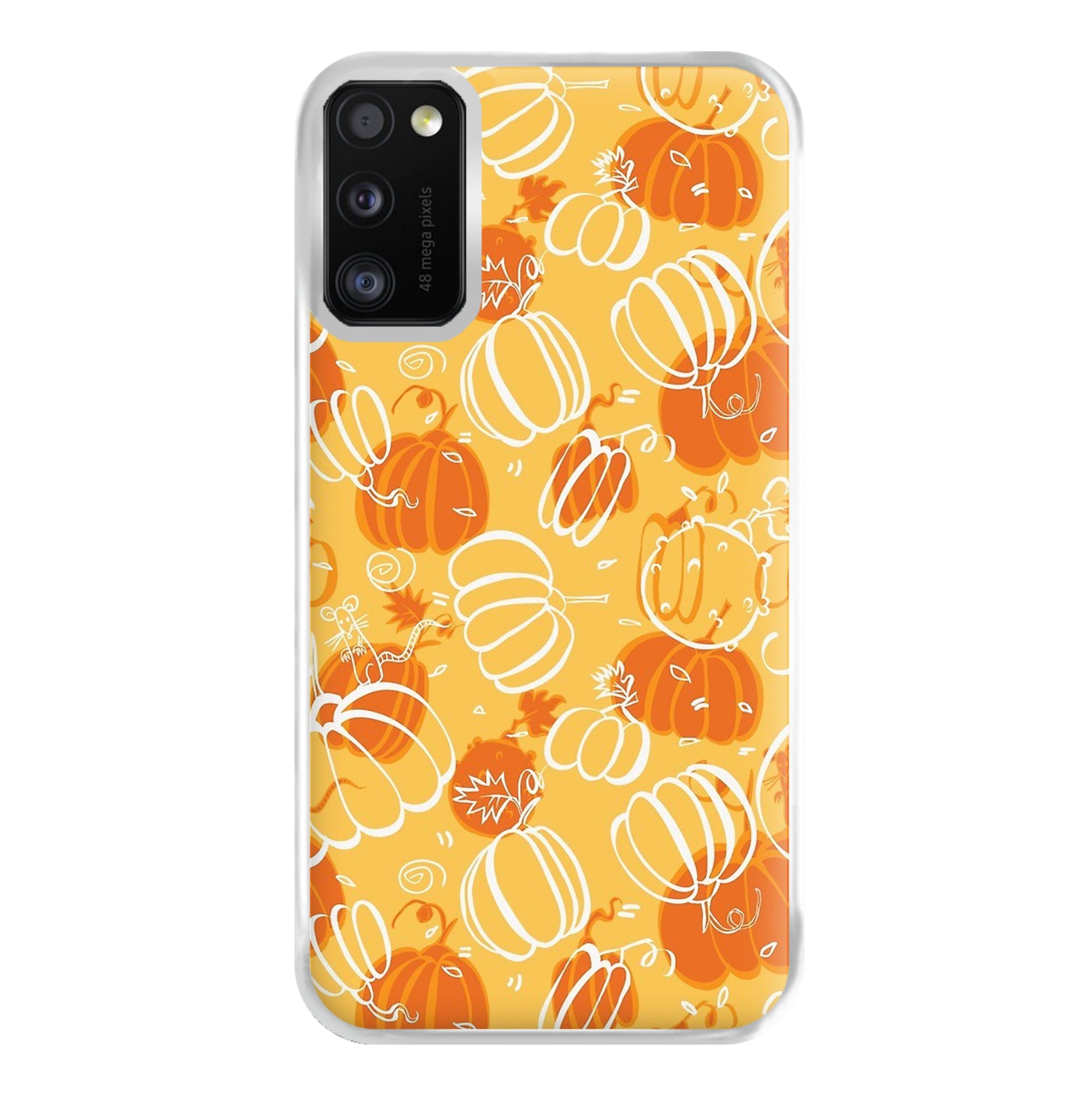 Drawn Pumpkin Pattern Phone Case