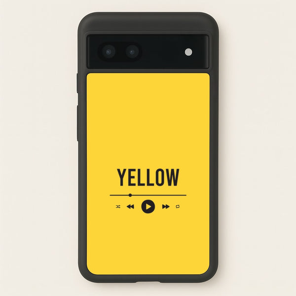 Yellow Music Player Google Pixel 7a Case