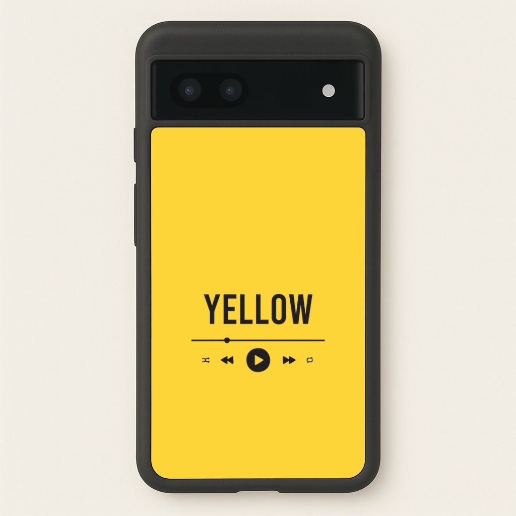 Yellow Music Player Google Pixel 6a Case