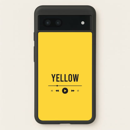 Yellow Music Player Google Pixel 6a Case