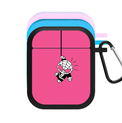 Pink Hanging Spider Hero  AirPods Case
