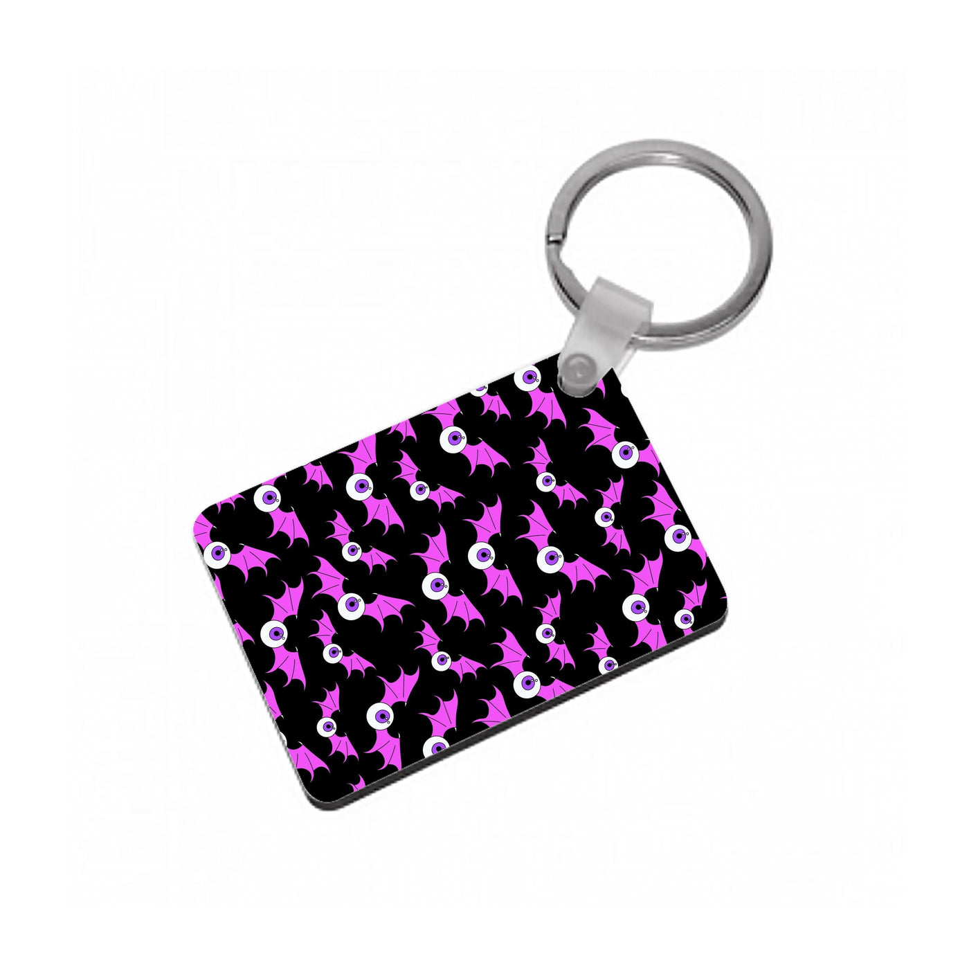 Bat Eye Pattern Keyring