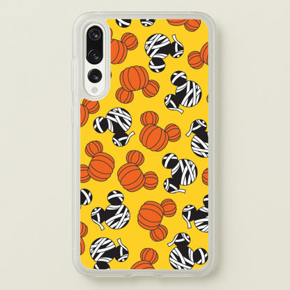 Pumpkin And Mummy Mouse Pattern Huawei P20 Pro Case