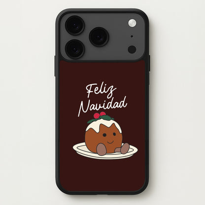 Christmas Pudding Plush iPhone 17 Pro Case