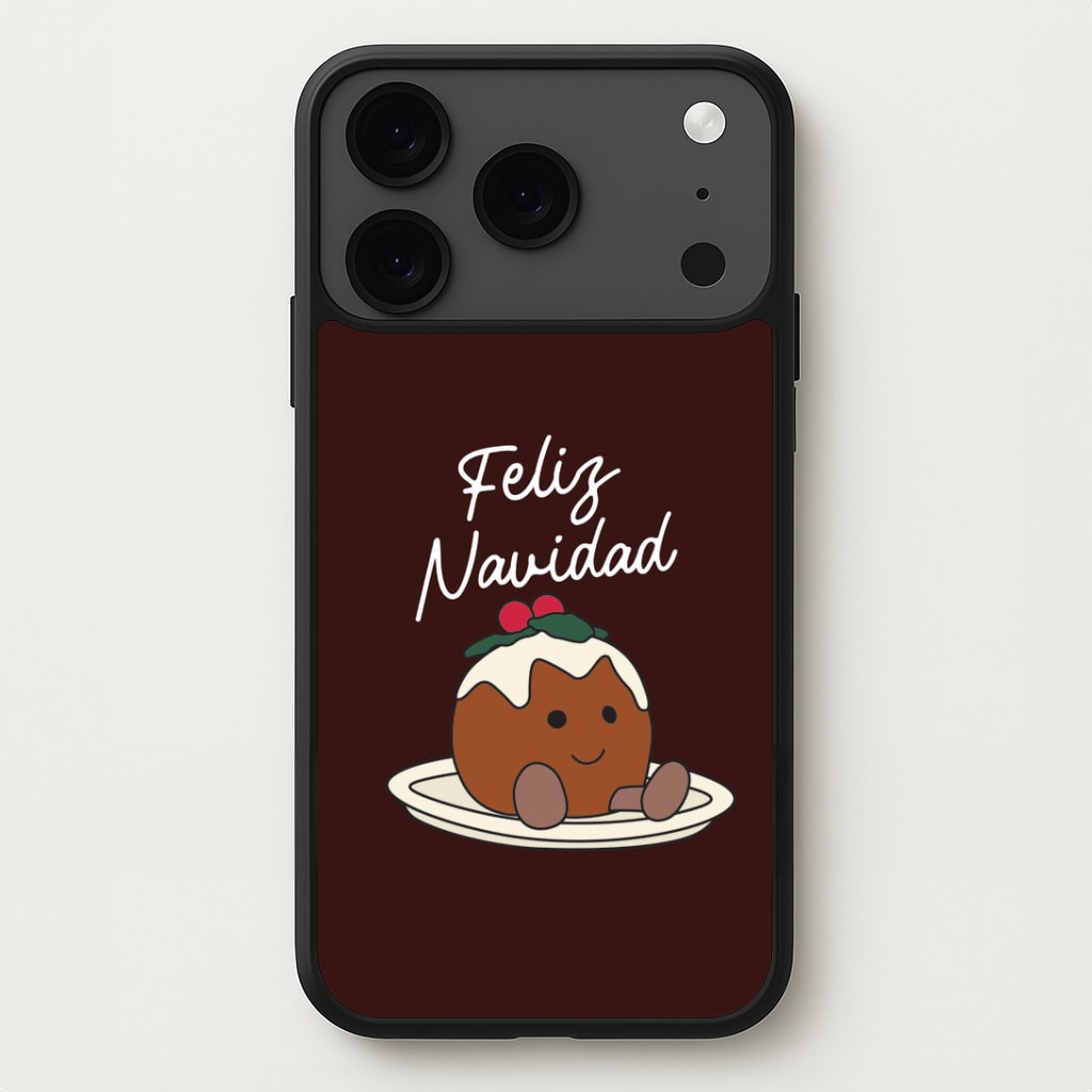 Christmas Pudding Plush Phone Case