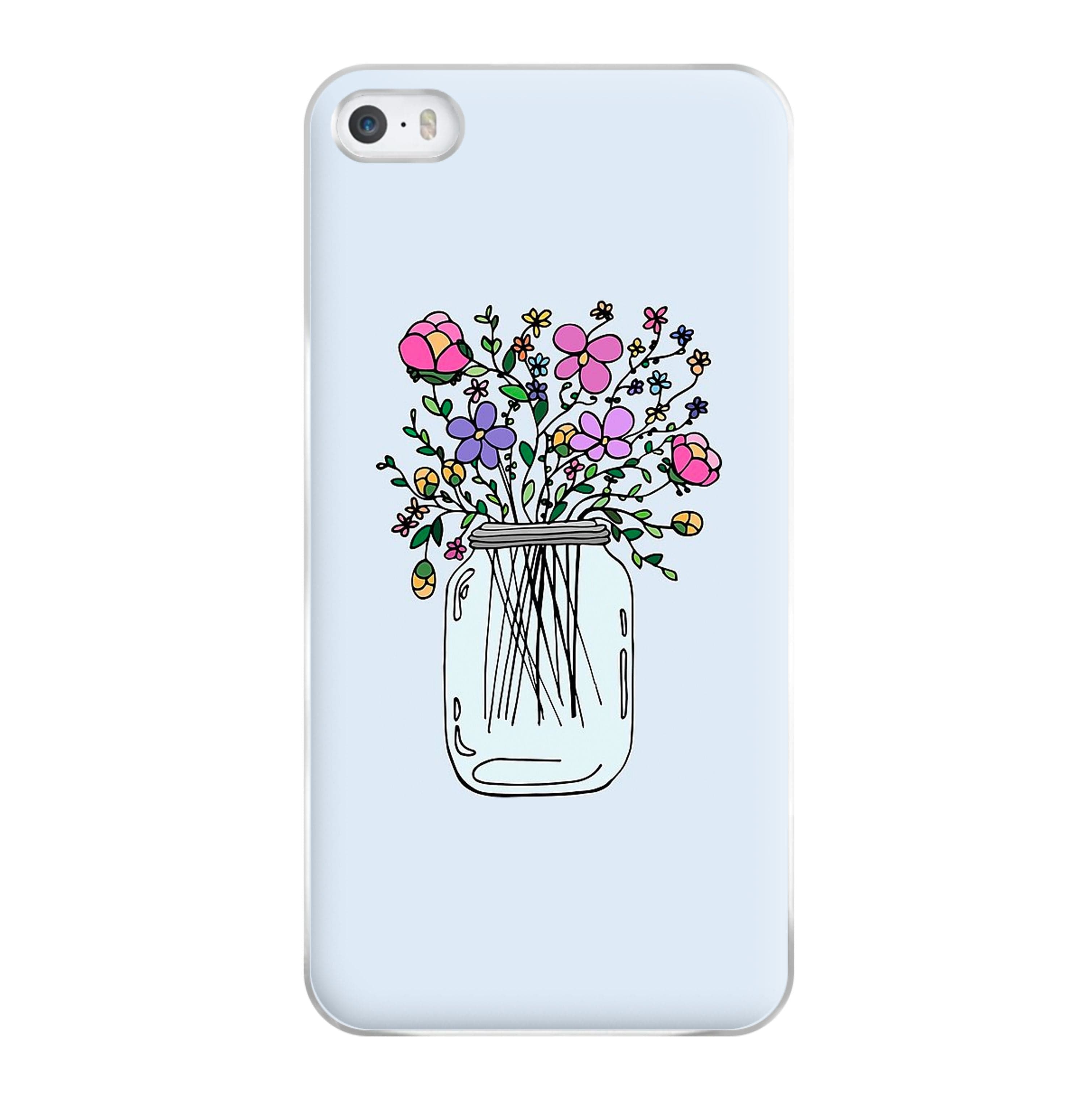 Cartoon Flower Jar Phone Case