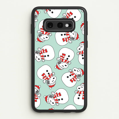 Cartoon Beagle Snowman Pattern Galaxy S10e Case