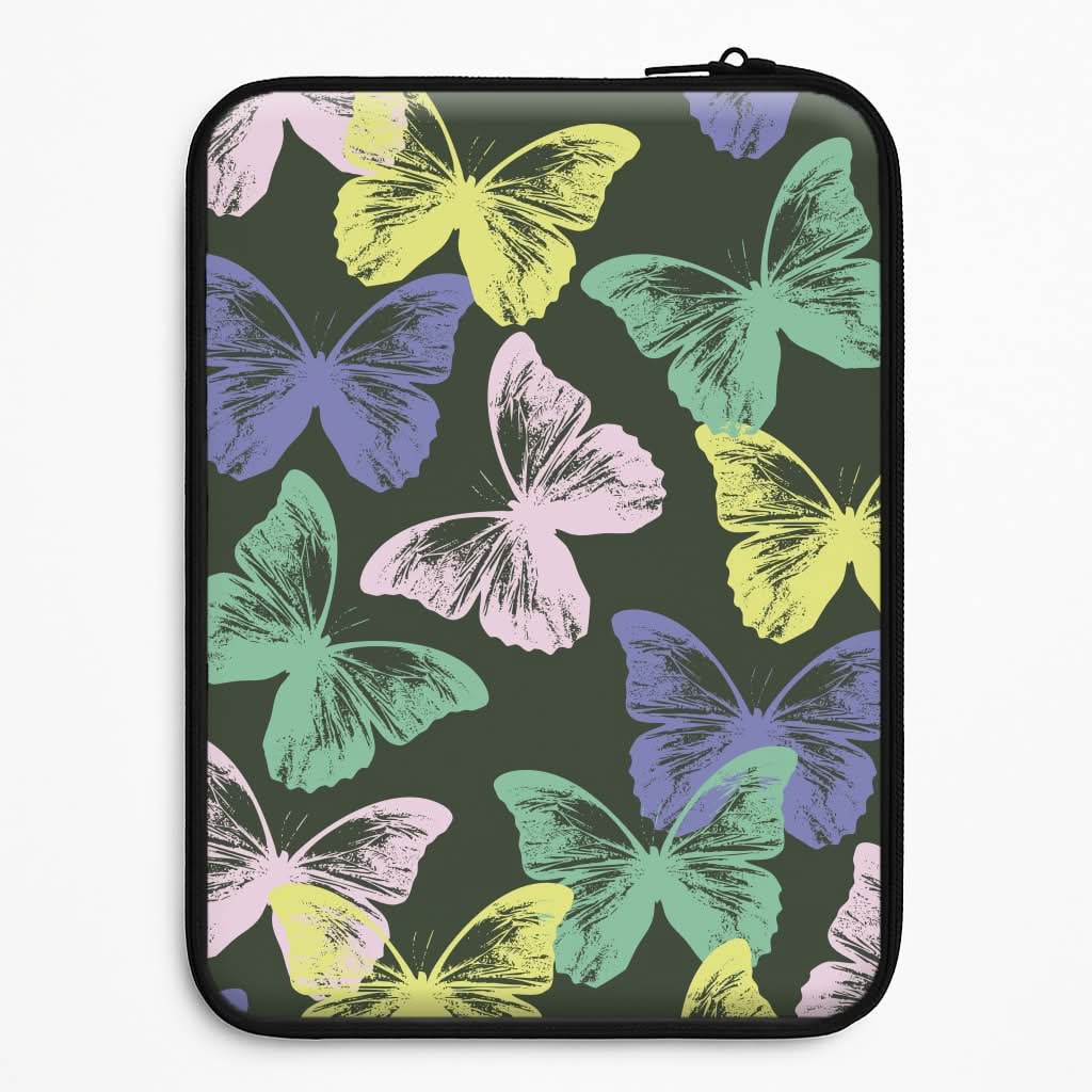 Colourful Butterfly Stamps Pattern Laptop Sleeve