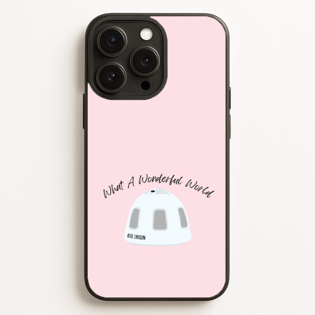What A Wonderful World Space Launch Phone Case for iPhone, Samsung Galaxy and Google Pixel
