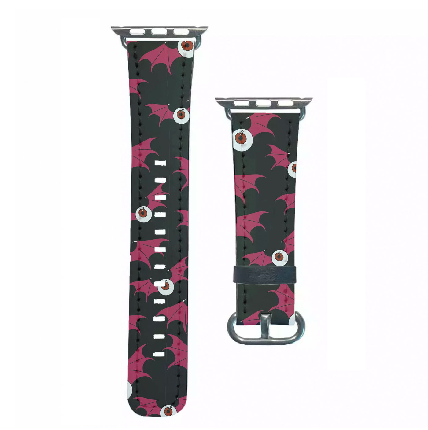 Red Bat Pattern Apple Watch Strap