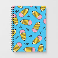 Pencils And Scribbles Pattern Notebook