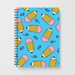 Pencils And Scribbles Pattern Notebook