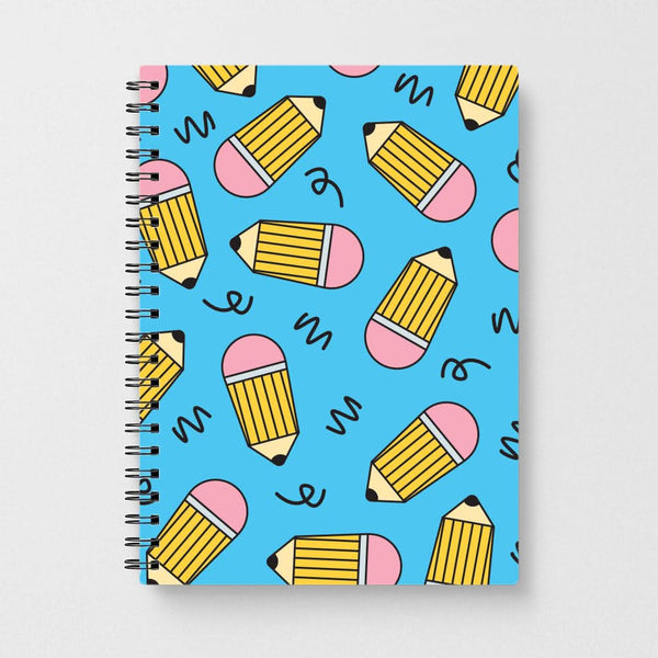 Pencils And Scribbles Pattern Notebook