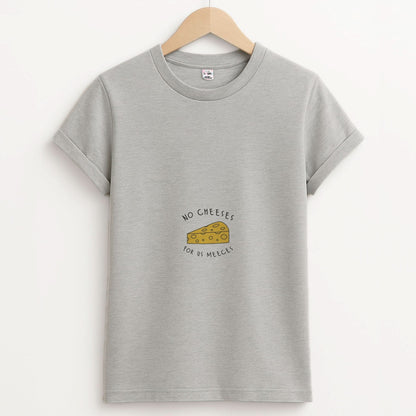 No Cheeses For Us Meeces Unisex Grey T-Shirt