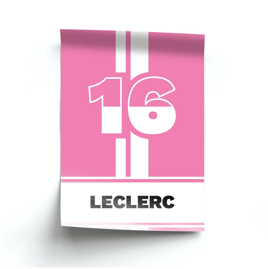 Pink Leclerc Poster