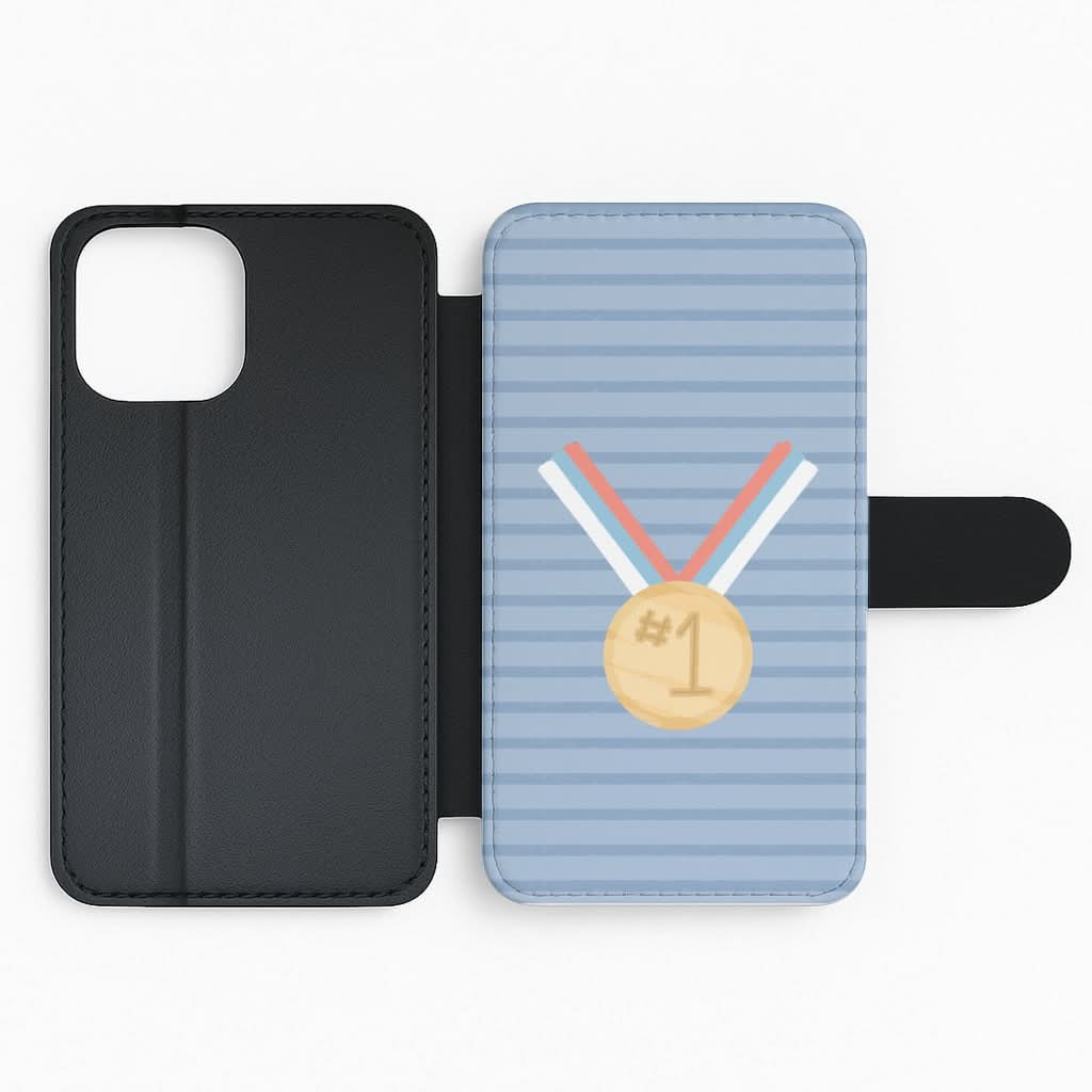 No.1 Medal Flip Phone Case