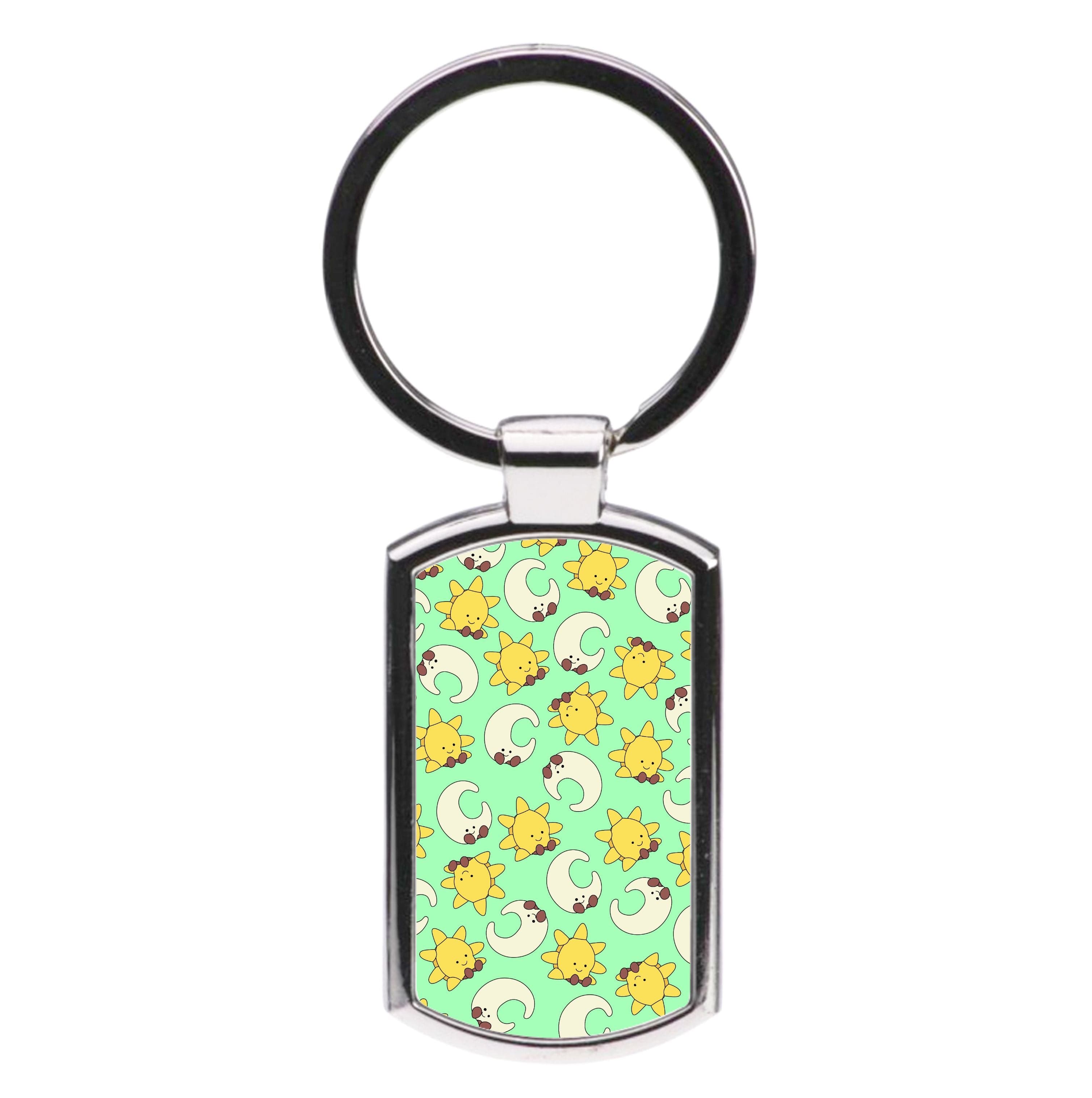 Stars And Moon Pattern - Plushy Luxury Keyring