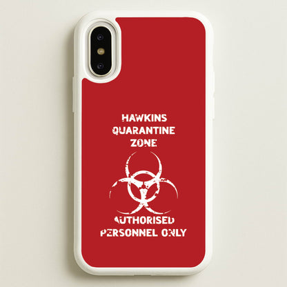 Hawkins Quarantine Zone iPhone X / XS Case