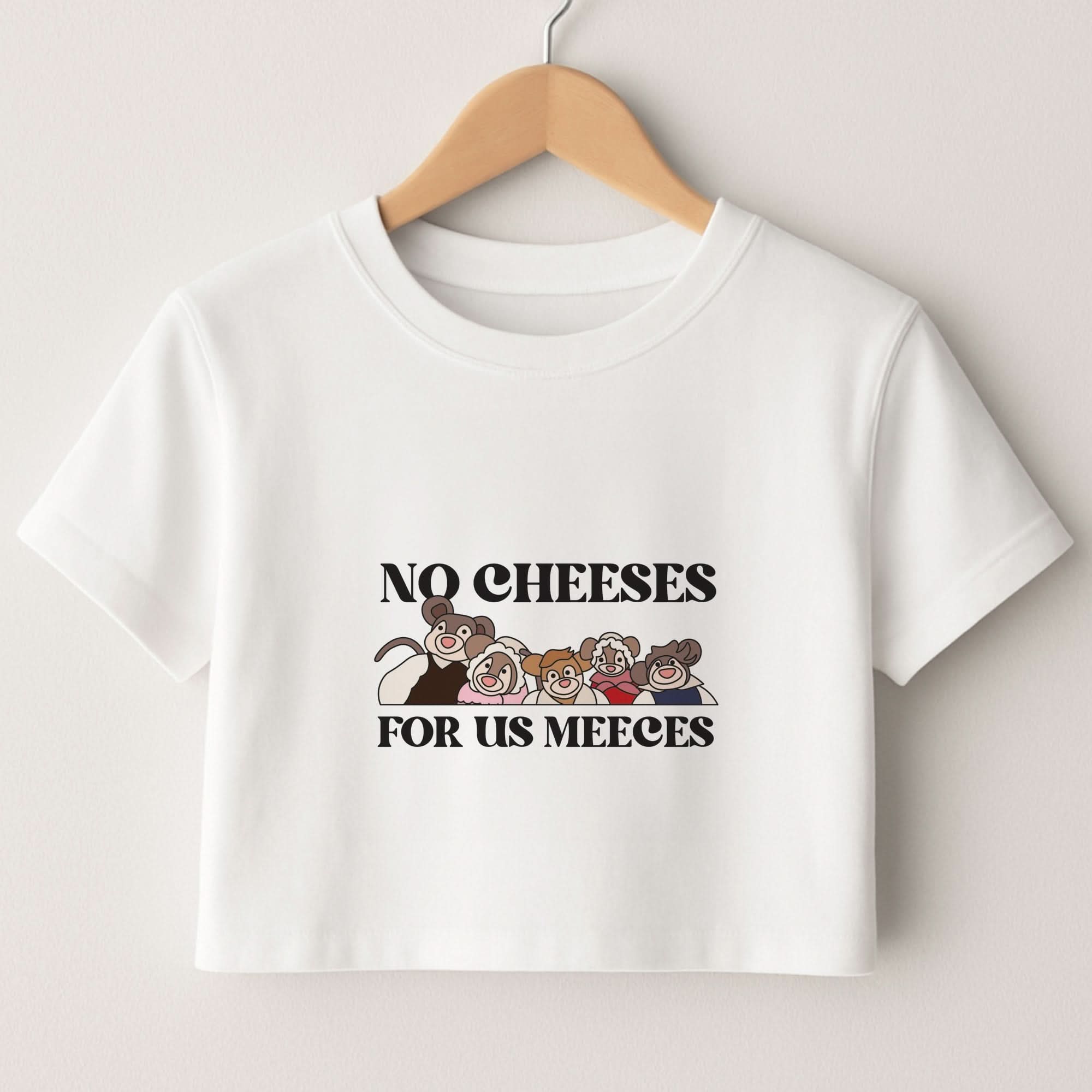 No Cheeses For Us Meeces II Crop top